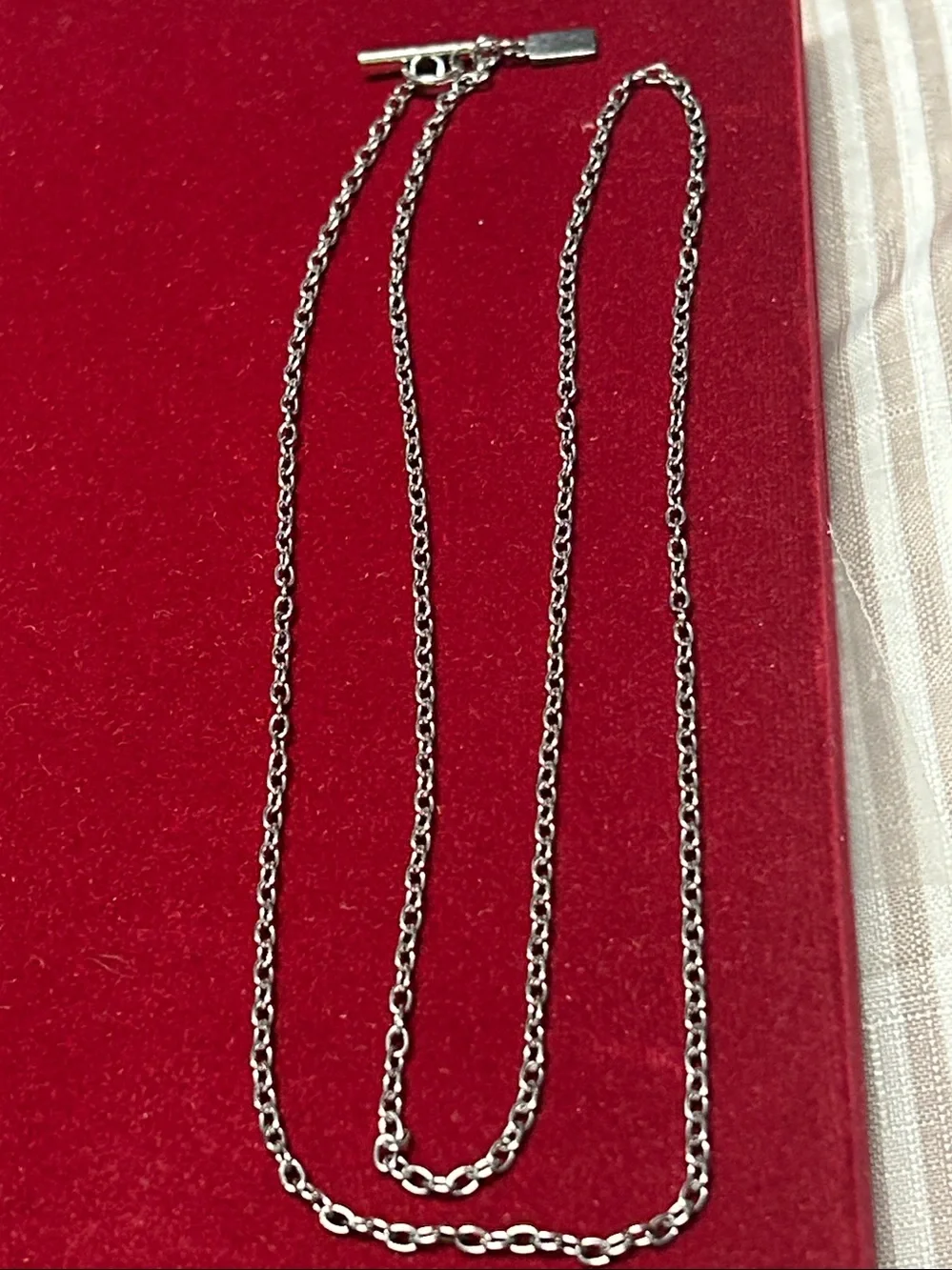 Shinola Sterling Silver Figaro Chain Necklace - Silver